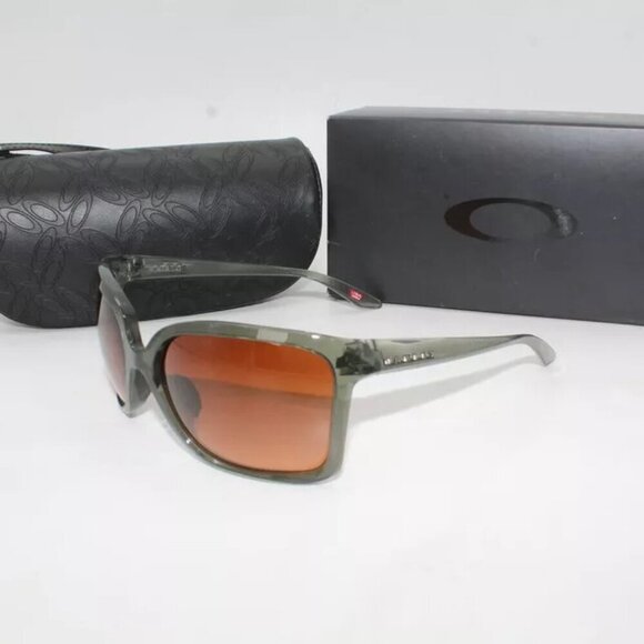 NEW OAKLEY O9230 61mm Wild Rye Butterfly Sunglasses Olive Prizm Brown Gradient - Picture 4 of 8